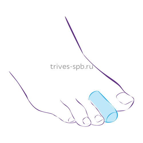 Колпачки силиконовые для защиты пальцев стопы ТРИВЕС СТ-44